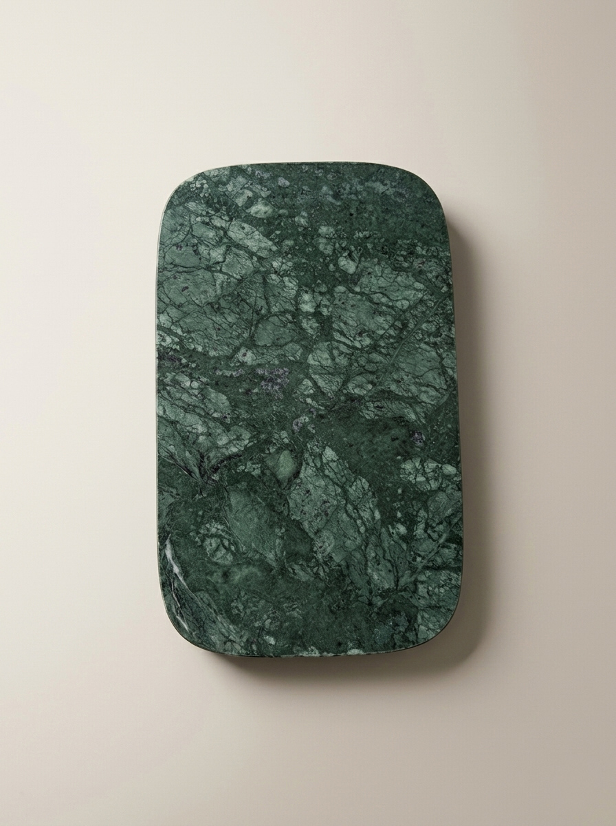 BANDEJA ORGÂNICA MÁRMORE JADE RETANGULAR