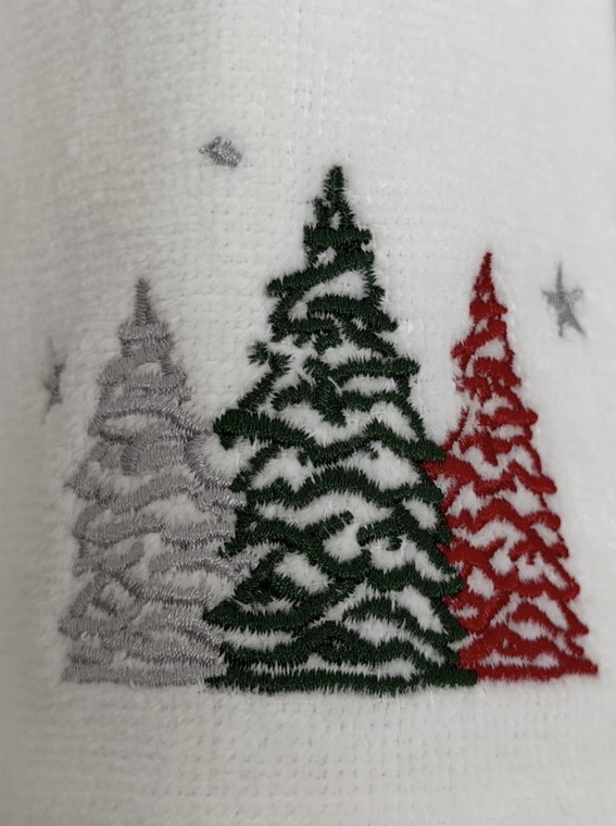 TRIO TOALHA DE MÃO PINHEIROS DE NATAL